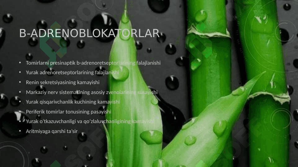 Adrenoblakatorlar va simpatolitiklar 8