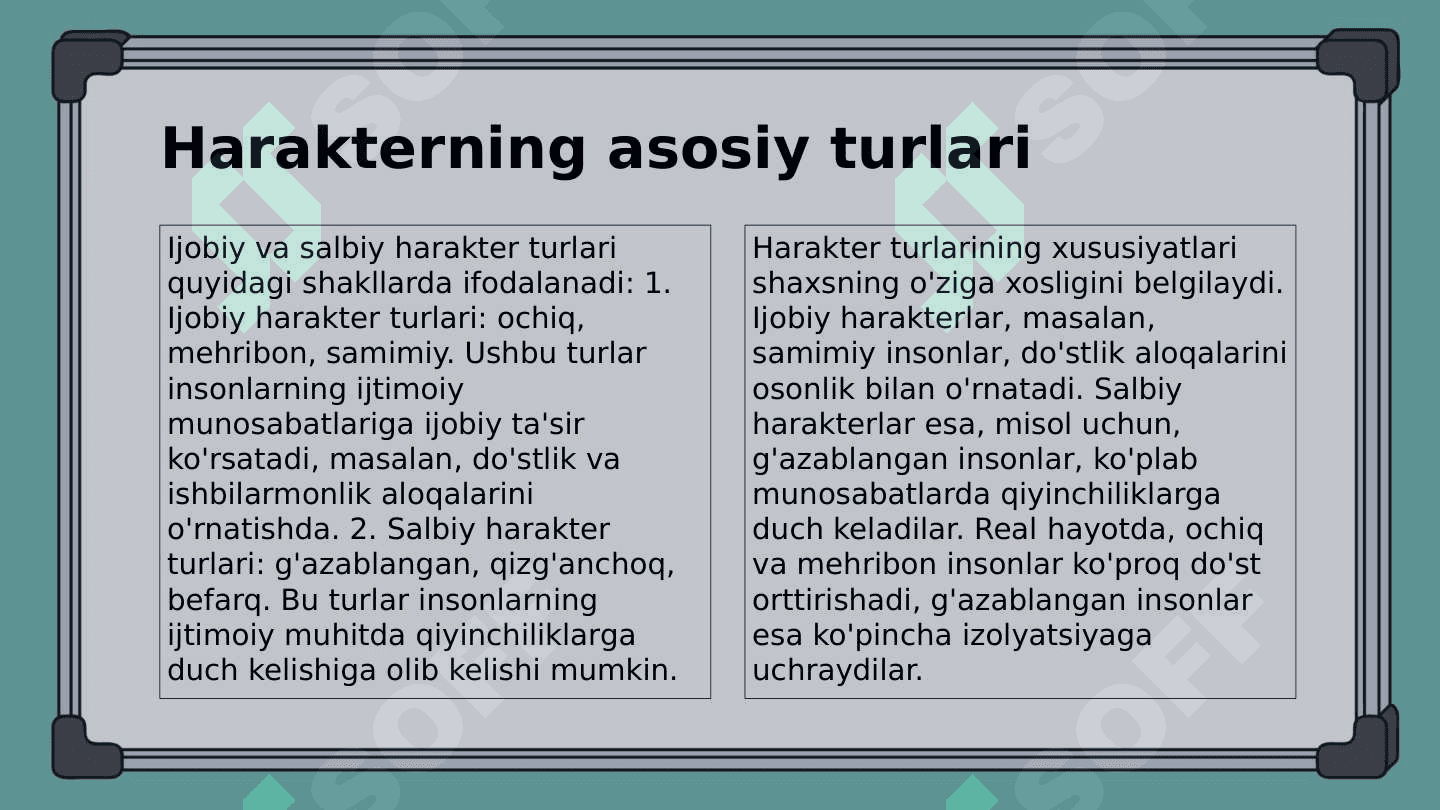 Harakter 4