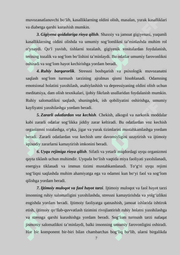 O‘smirlarda sog‘lom turmush tarzini shakllantirish 7