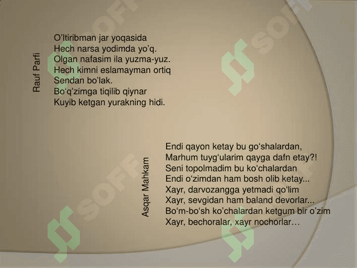 Lirik turning o„ziga xos spetsifik xususiyatlari 6