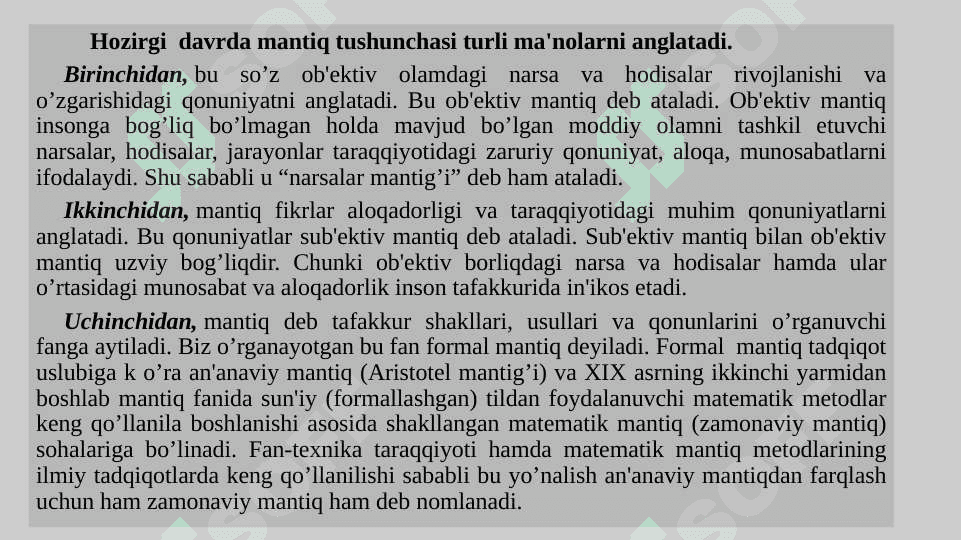 Falsafada mantiqning oʼrni. 6