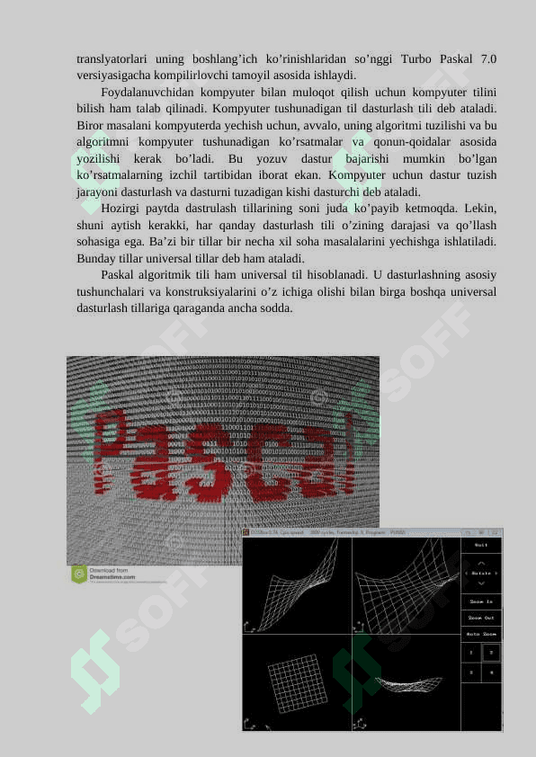 Paskal dasturlash tilida chiziqli dasturlar tuzish 3