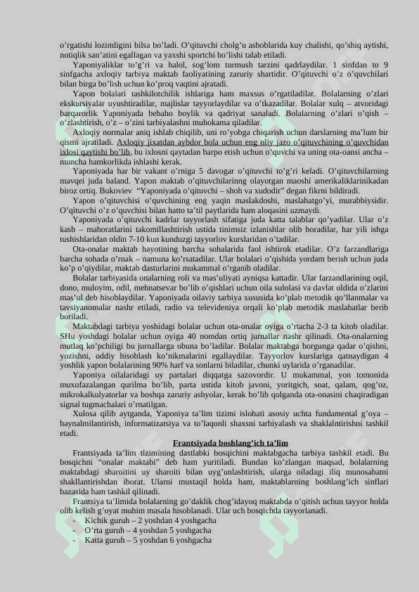 TARBIYAVIY ISHLAR METODIKASI FANINING ILMIY ASOSLARI 7