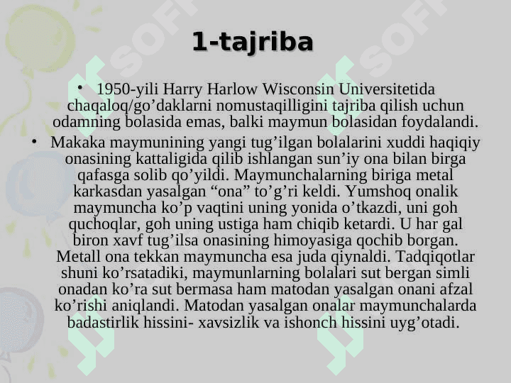 Psixika va uning evolyutsiyasi (TAQDIMOT) 4