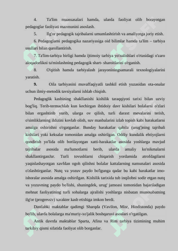 Taʼlimiy konsepsiyalarning umumiy tavsifi, mazmuni va mohiyati 3