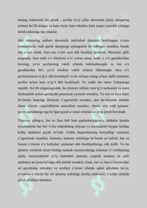 Stereotiplar, noto’g’ri qarashlar va diskriminatsiya. 5