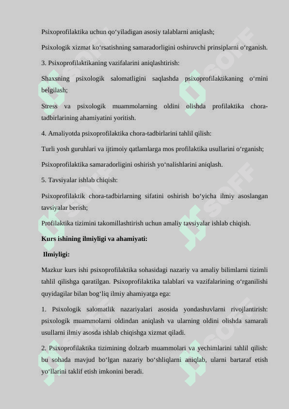 PSIXOPROFILAKTIKA TALABLARI VA VAZIFALARI 6
