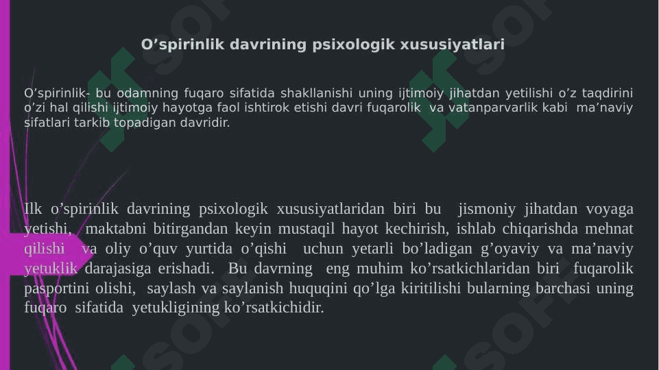 O‘spirinlik davrida oquv faoliyati. O‘spirinlarda kasb tanlash muammolari va yechimlar 3