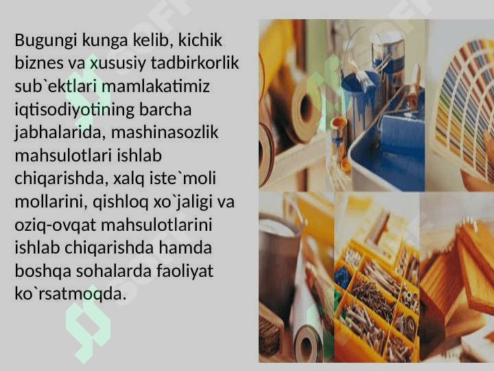 mavzu:kichik biznes va xususiy tadbirkorlik 4