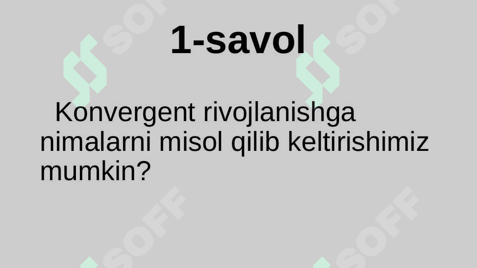 Organik olam evolutsiyasinig asosiy yo‘nalishlari 2