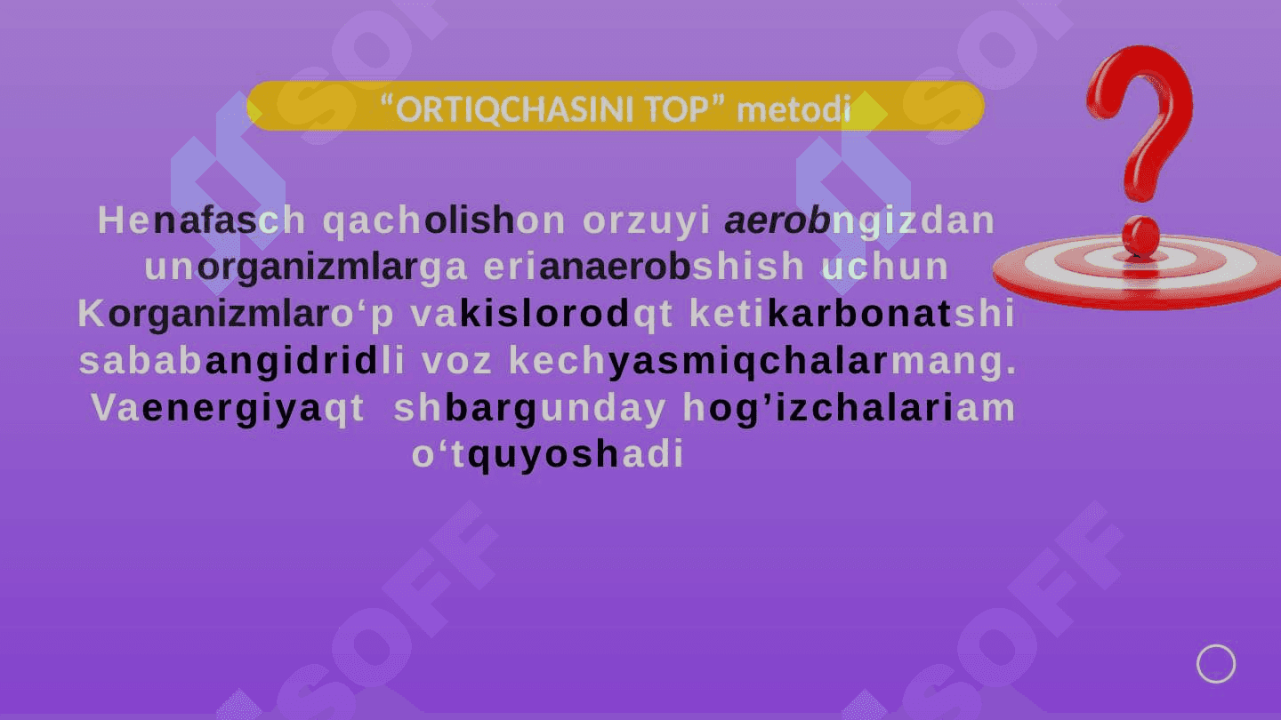 Odam va hayvonlarning nafas olishi 4