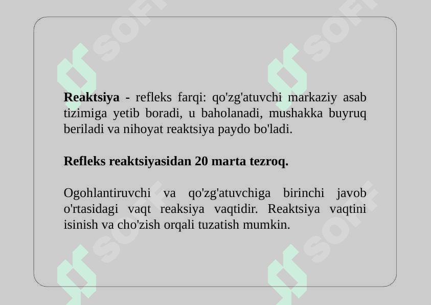 TEZLIK VA TEZLIKNI RIVOJLANTIRISH 8