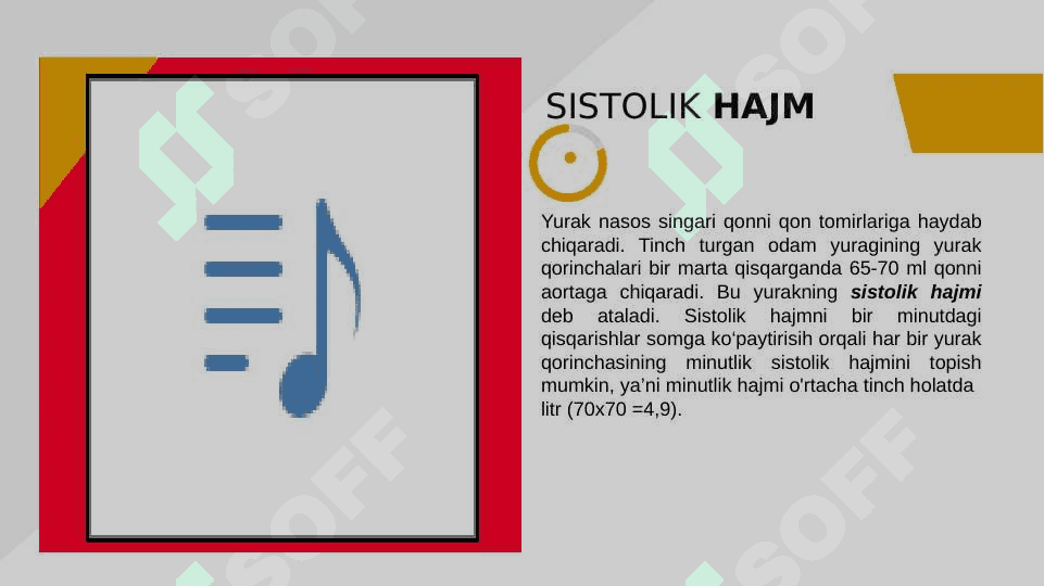 QON AYLANISHNING AHAMIYATI, YURAKNING TUZILISH 7