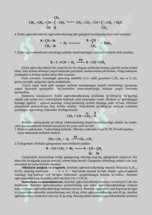 Alkenlar va alkinlarni aniqlash hamda o‘rganish 2