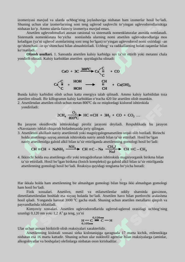 Alkenlar va alkinlarni aniqlash hamda o‘rganish 3