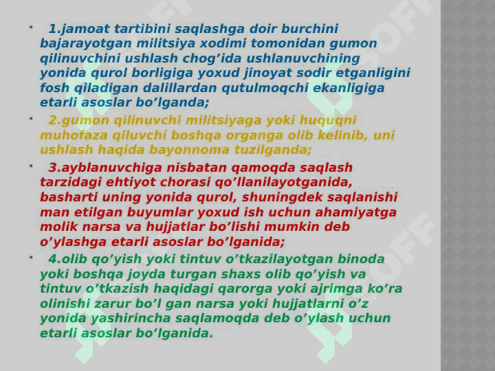 Tergov harakatlari isbotlash vositasi sifatida 3