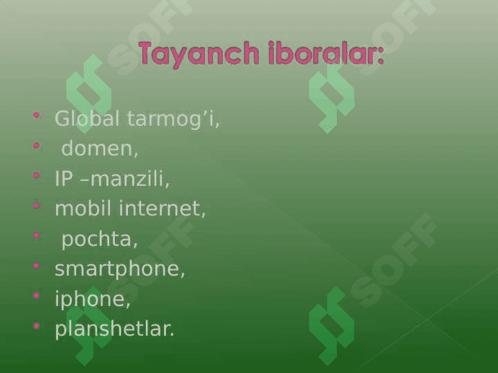 Mobil aloqa texnologiyalari (TAQDIMOT) 3