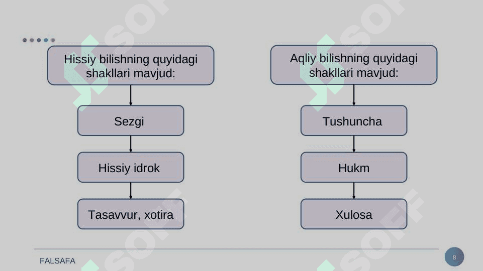 Bilish falsafasi (gnoseologiya) 8