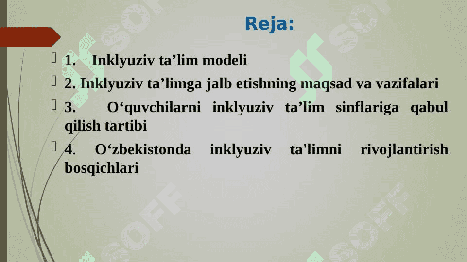 Inklyuziv ta’limga jalb qilish bosqichlari 2