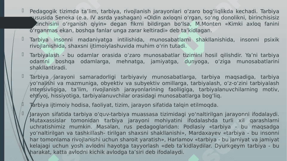 Tarbiya qonuniyatlari va prinsiplari (TAQDIMOT) 6