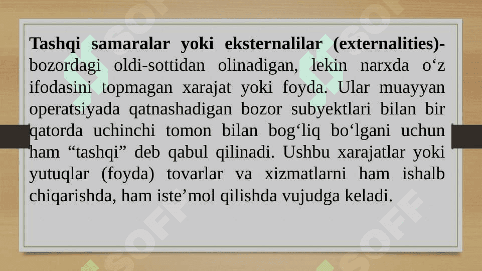 IJTIMОIY FАRОVОNLIK NАZАRIYASI VA TASHQI SAMARA 4