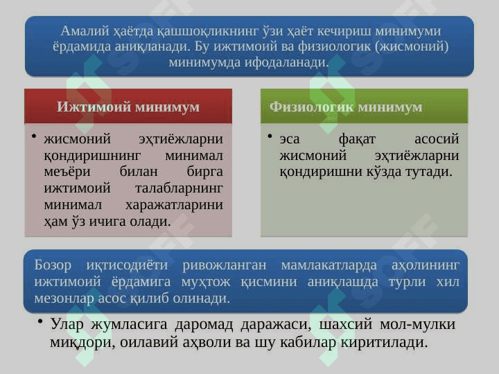Жамиятнинг ижтимоий соҳаси ва  давлатнинг ижтимоий сиёсати 4