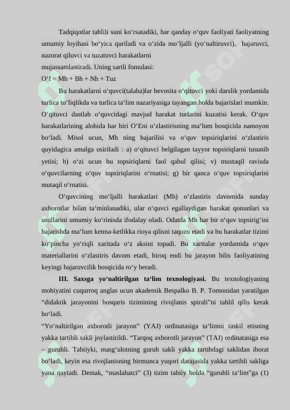 Ta’limning shaxsga yo‘naltirilgan texnologiyasi 8