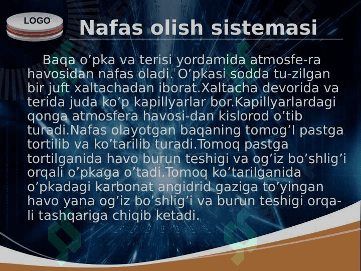 Ko’l baqasining ichki tuzilishi 3