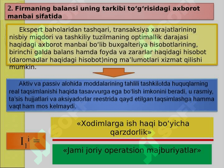 Tashkilotni amaliy tahlil qilish nazariyalari 7