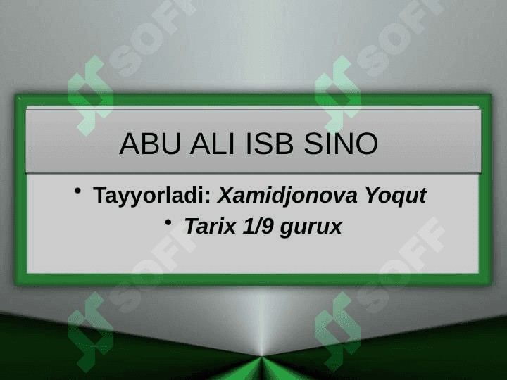 Abu Ali Ibn Sinoning ta`lim sohasidagi qarashlari 2