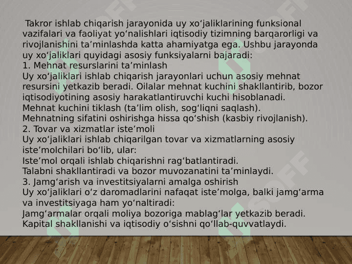 Uy xojaliklari moliyasi 4