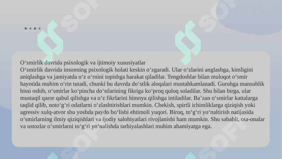 O'SMIRLIK DAVRI SLAYD MUSTAQIL ISH 4
