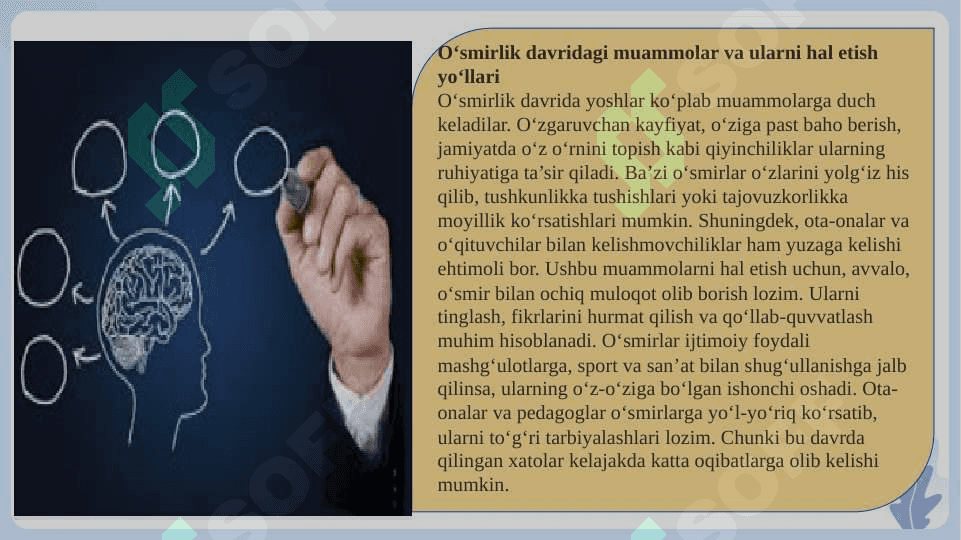 O'SMIRLIK DAVRI SLAYD MUSTAQIL ISH 5