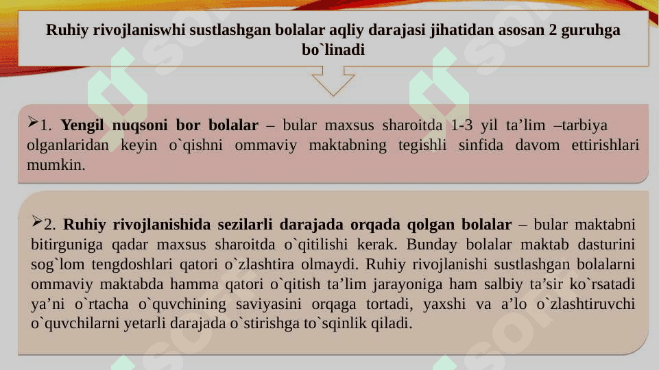 Ruhiy rivojlanishi sustlashgan bolalar psixologiyasi 5