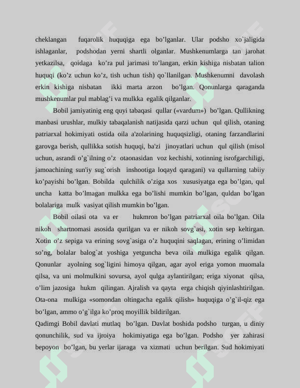 Bobil miloddan avvalgi II – I ming yilliklarda 7