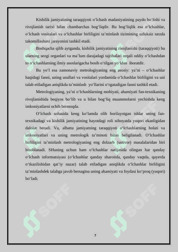 Sig‘im o‘lchov vositalarini qiyoslash laboratoriyasini tashkil qilish 7
