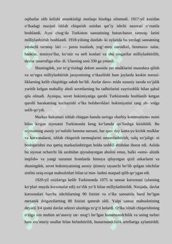 YANGI IQTISODIY SIYOSAT VA UNING OQIBATLARI 3