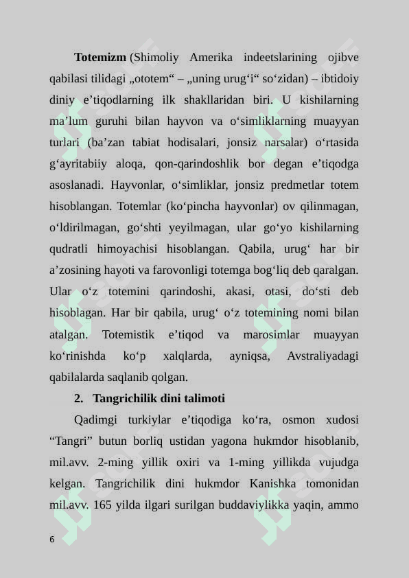 TANGRICHILIK DINI 6