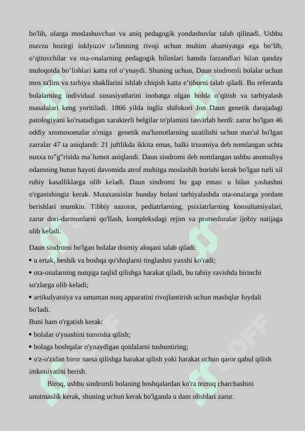 Daun sindromli bolalar 2