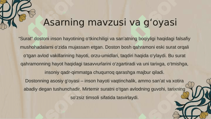 Mirtemirning "Surat" dostoni tahlili 3