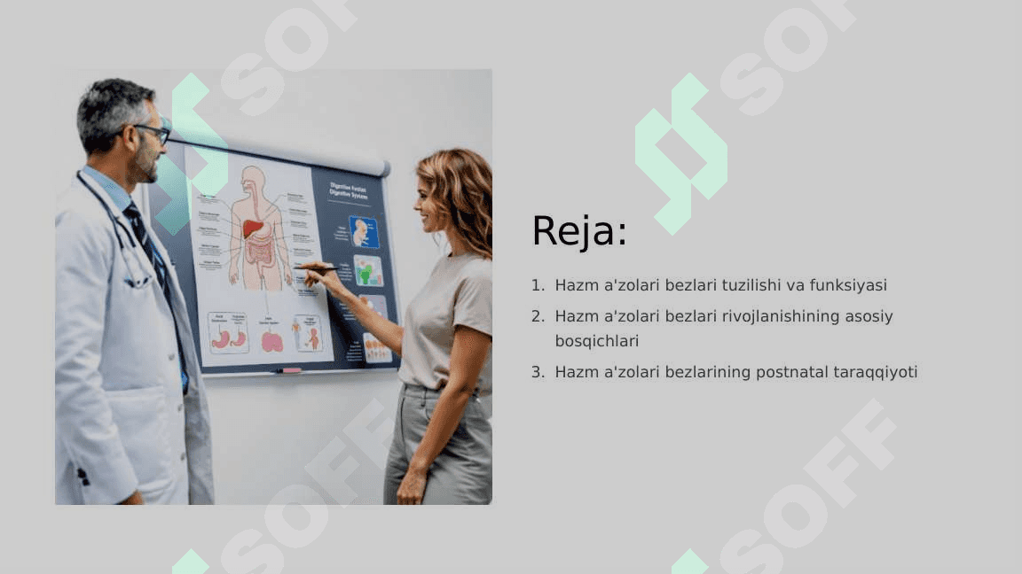 Hazm a'zolari bezlari, postnatal taraqqiyoti, anomaliyalar 2