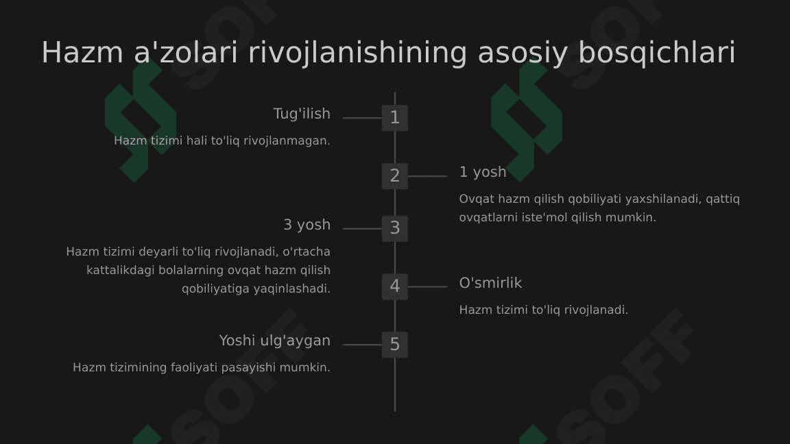 Hazm a'zolarining postnatal taraqqiyoti 3