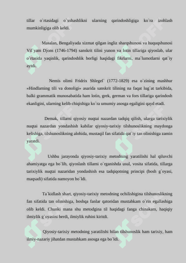 QIYOSIY – TARIXIY TILSHUNOSLIK 3