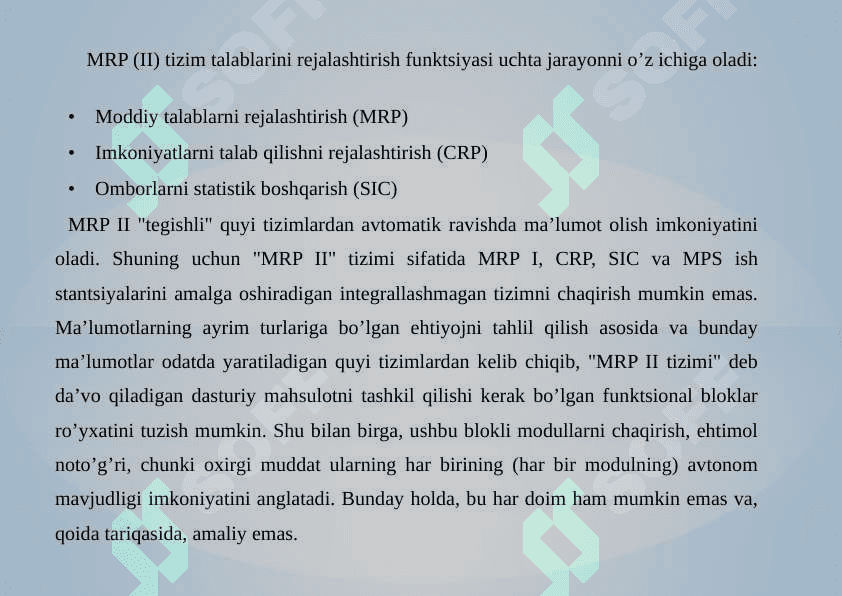 MRP2 va uning imkoniyatlari 6