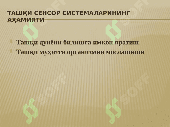 Организмнинг сенсор системаси 3