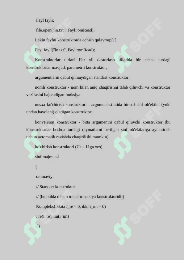 KONSTRUKTORLAR VA ULARNI TASHKIL ETISH USULLARI 6