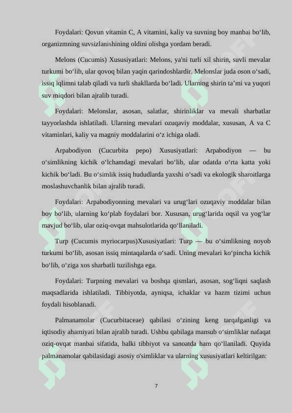 PALMANAMOLAR QABILASI 7