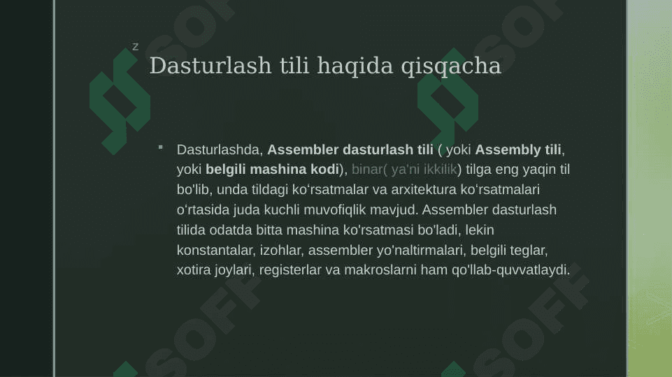 Assembler tamoyillari 4