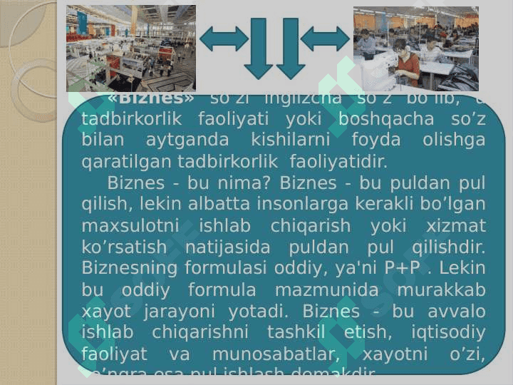 mavzu : kichik biznes va xususiy tadbirkorlik 3