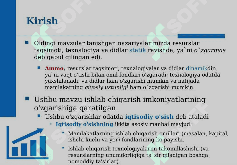 Iqtisodiy o`sish va Xalqaro savdo 3